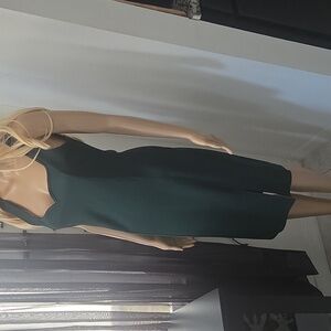 POPULAR 21 Hunter Green Sleeveless Midi DressNwot L